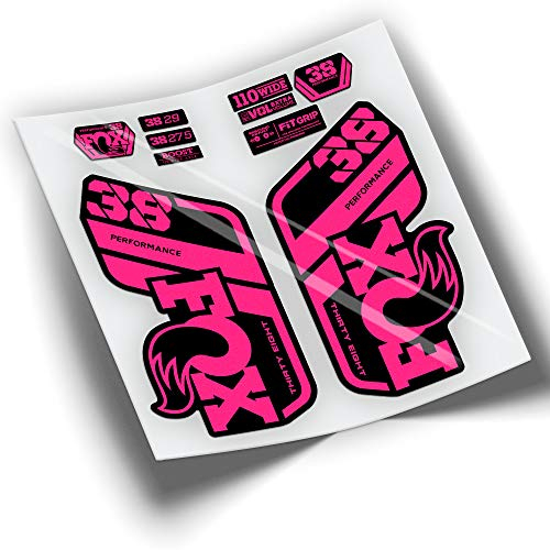 Aufkleber Gabel Fox 38 Performance 2021 Farben WP439 Neonpink