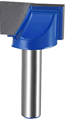 sourcing map 25mm Dia 8mm Shank Bottom Cleaning Router Bit, 2 Flutes Carbide Tipped Cutter Uncoated for Woodworking