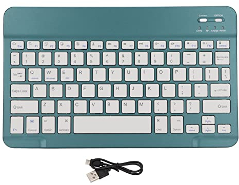 Yunseity Kabellose Bluetooth-Tastatur für Tablet, Kleine Tragbare Wiederaufladbare Tastatur, für Android, IOS, Windows-Geräte Tablet-Handy(Qingshandai)