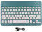 Yunseity Clavier Bluetooth sans Fil pour Tablette, Petit Clavier Rechargeable Portable, pour Android, iOS, Appareils Windows, Tablette, Téléphone Portable(Qingshandai)