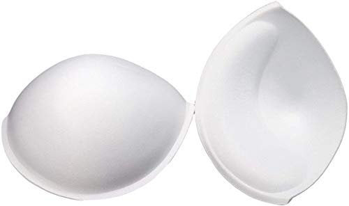 MNJ Trimmings- 3 Pairs Sew in Push up Bra Cup (White, D(90)- X Large)