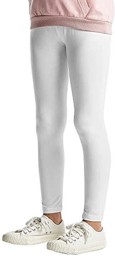 L&K-II Kinder Leggings Basic Uni Farbe Mädchen Tanzhose Baby Leggins Fitness Hose Baumwolle 2708