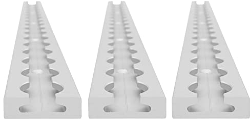 lasiprofi Airlineschiene eckig, gebohrt, 500 mm, 4er Set | Zurrschiene | 50 cm | kompatibel mit Fittingen | Silber eloxiert | für Transporter, Wohnwagen, Sprinter UVM. | Aluminium | 0,5 m