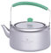 iBasingo 800ml Camping Titan Kessel Wasserkocher Teekanne mit Filter Tragbare Leichte Wasserkanne mit Großer Kapazität Wasserkessel für Gasherd Reise Outdoor Backpacking Tee Kaffeekocher Ti3101D