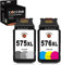 COCCINK PG-575 XL CL-576 XL (1 Schwarz, 1 Farbe) Wiederaufbereitete Druckerpatronen für Canon 575XL 576XL für TS3550i TS3551i TR4750i TR4751i Drucker Hohe Kapazität Kombipack