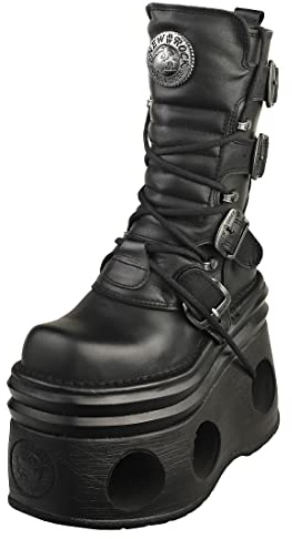 New Rock M-373-s94 Stiefel Damen Schwarz Klassische Stiefel Shoes