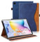 Vkooer Funda para Samsung Galaxy Tab S6 Lite 10.4 Pulgada 2022/2020 Carcasa PU Cuero [Auto-Sueño/Estela] SM-P610/P615 Flip Case Cover con Ranura para Tarjetas y Función de Soporte - Azul Marino