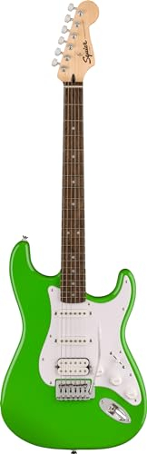 Squier FSR Squier Sonic® Stratocaster® HSS, Laurel Fingerboard, White Pickguard, Lime Green