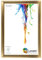 CLAMARO 'Neo Collage' Bilderrahmen 60x85 handgefertigt nach Maß | Gold | MDF-Holz Design Holzbilderrahmen inkl. Acrylglas und Metall Aufhänger (Querformat & Hochformat)