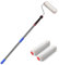 Rullo di vernice, 70-210 cm, rullo telescopico per pittura, multifunzione, con spazzola per la casa, in acciaio inox, per pareti e soffitti