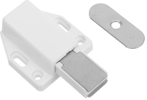 Angoily 10pcs Glass Cabinet Door Suction Push Open Cabinet Hardware Cabinet Latches Cabinet Door Magnets Catch Duty Touch Latch Shower Door Magnetic Latch Cupboard Door Closer White