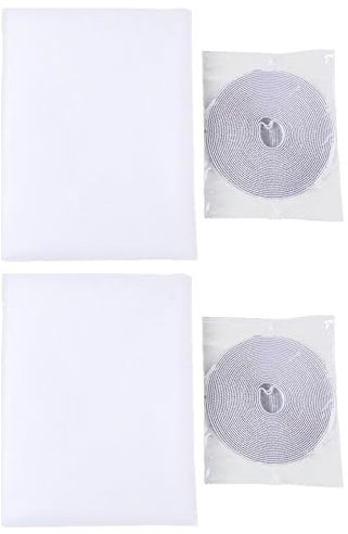 NIHENHAO Lot de 2 moustiquaires autocollantes pour fenêtre d'intérieur - Filet anti-mouches pour porte