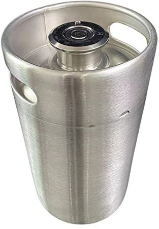 RVIFY Heimbrausystem Min. Edelstahl-Bierfass mit Typ Speer, 5 l und 8 l Fassungsvermögen Druckminderer(8L)