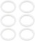 Surluoen 6 Pack Rubber Gaskets Replacement Seal White O-Ring for Juicer Blender Cups Replacement Parts Seals BL770 Small