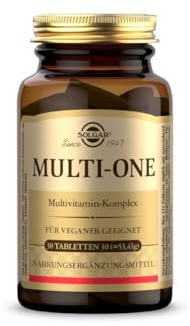 SOLGAR® Multi-one Multivitamin-Komplex, 30 Tage Vorrat, Vegan | Über 30 Mikronährstoffe, enthält 13 essenziellen Vitamine, mit Acerola, Hagebutte und Brunnenkresse