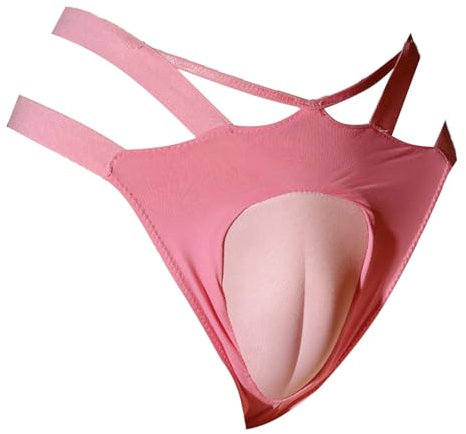 Hedmy Harnais Ceinture Homme String Poche Bombée Jockstrap sous Vêtement Slip érotique Rose A L