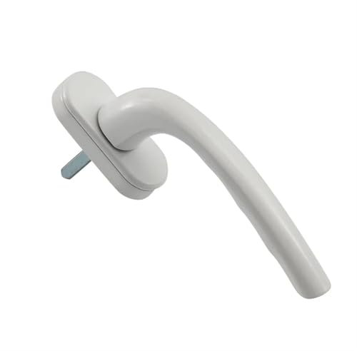 OLSDXAWQ Universal-Fenstergriff, 2 Stück Vintage PVC-Stahl Weiß Ersatz-Flügelfenstergriff