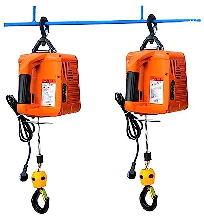 CCKUYT Elektrische Seilwinde mit hoher Traktion, elektrische Seilwinde, Tragkraft 500 kg, tragbare elektrische Seilwinde, Traktionszug, manuelle/Fern-/Kabelsteuerung, Hebewerkzeug
