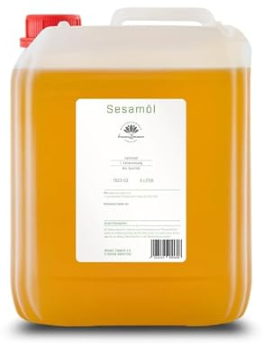 Bio Sesamöl 1. Kaltpressung - Massageöl und Basisöl (5 Liter)