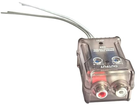 Snorvixre 12-V Autokonverter Mit Rauschunterdrückung Und High Low Adapter Für Subwoofer Und Lifier Systeme. Interferenzfreier Auto Sound