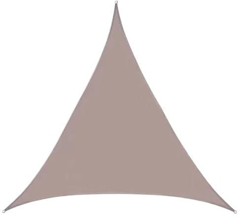 Voile d'ombrage Triangulaire Parasol Triangulaire, Bougie étanche, Jardin Aquatique extérieur, Cour, fête, Parasol, Plage, Camping, Piscine(Khaki,3.0x3.0x3.0m)
