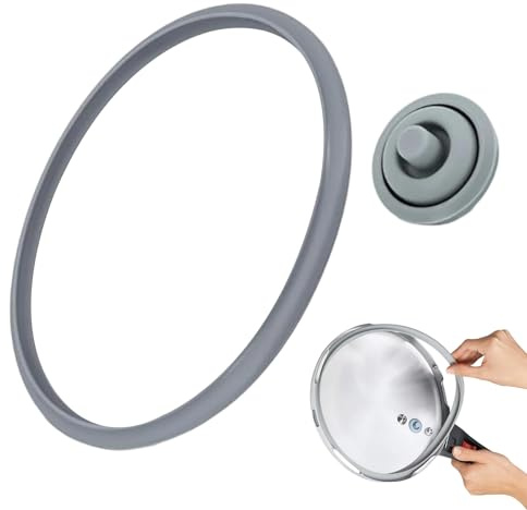 Joint de remplacement pour autocuiseur – joint en caoutchouc 22cm + joint de signal de cuisson – compatible avec divers autocuiseurs, matériau durable, bonne étanchéité，joint cocotte minute