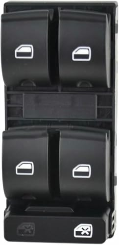 RYUNMP Interruptor de elevalunas eléctrico para Audi A4 B6 B7 (2003-2008), 8E0959851B y 4F0959855A.