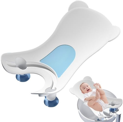 Lavandino da bagno per bambini con ventosa, lavandino portatile dal design ergonomico, supporto per natiche in PP sicuro, strumento di lavaggio per vasca da bagno per uso quotidiano, Décoration de ja