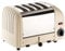 Dualit Classic 4 Slice Vario 2.2kW Toaster, Cream and Stainless Steel, Hand Built in the UK, Replaceable Proheat Elements, Heat 2 or 4 Slots, Defrost Bread, Mechanical Timer, Model 40354, CD331