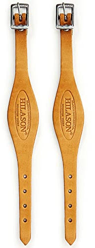 HILASON Western Leder Tack Pferd Sattel Steigbügel Fender Verstellbare Hemmen Schnallen Tan