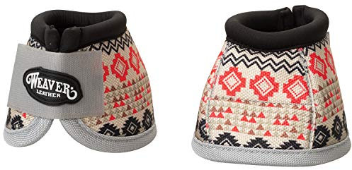 Weaver Leather Unisex-Erwachsene Ballistic No-Turn Bell Boots, Small, Crimson Hufglocke, Karminson Aztec