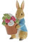 Beatrix Potter Peter Rabbit Brings Flowers Figurine