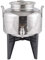 SANSONE Contenitore Fusto Acciaio Inox per Olio con Rubinetto e Supporto Lt.5