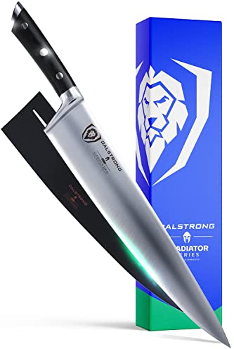 DALSTRONG Chef Knife - 12 - Gladiator Series - Forged High Carbon German Steel - Full Tang - Black G10 Handle - w/Sheath - NSF Certified