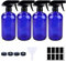 PANENDIANO Frascos de pulverización 4 unidades 250 ml azul con cabeza ajustable reutilizable para el salón de peluquería de jardín de flores de plantas