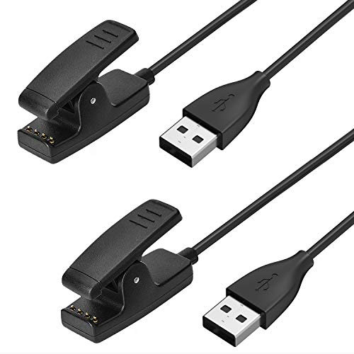 Ancable,Cavo di ricarica per Garmin Forerunner 235, confezione da 2, caricabatterie Garmin per orologio Lily Forerunner 35, 35J, 230, 235, 630, 645, Music 735XT, Vivomove HR, ForeAthlete 35J