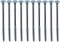 AERZETIX - C44839 - Lot de 10 - Vis à bois - Ø5x120mm - en acier zingué métal - tête fraisée - à empreinte cruciforme pozidriv - couleur argent