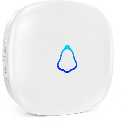 SECRUI Wireless Doorbell Receiver, Plug in doorbell Receiver Spare Accessories Replacement for Doorbell Kit IP55 Waterproof Operated at 1000ft Range with 5 Level Volume, 52 Chimes - White