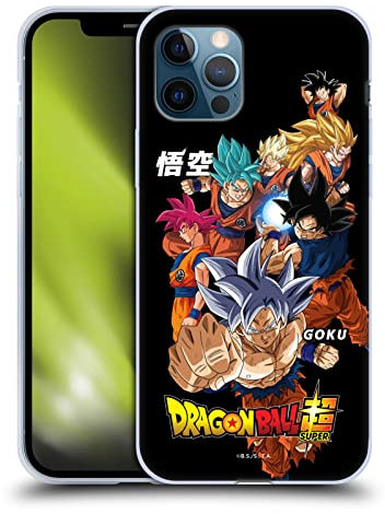 Head Case Designs Offizielle Dragon Ball Super Goku Universe Survival Characters Soft Gel Handyhülle Hülle kompatibel mit Apple iPhone 12 / iPhone 12 Pro