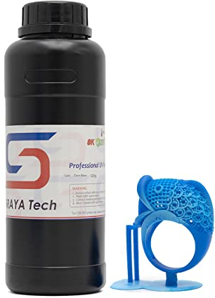 Siraya Tech Cast 3D-Druck Gießbares Harz Leichter zu Brennen und Drucken Glatte Oberfläche Hochauflösendes 405 nm UV-Härtendes Harz für Dickere Designs und Metallteile (Dunkelblau, 500 g)