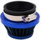 Tiardey 48 mm universale Filtro aria moto, kit filtro aspirazione aria a morsetto - blu