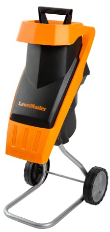 LawnMaster Impact Garden Shredder 2400W, Max diameter 40mm, Includes 50L collection bag, rapid blade system, safety plunger and safety glasses, 2 Year Domestic Guarantee
