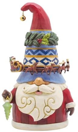 Enesco Jim Shore Zwerg drehender Schlittenfigur