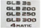 INPETS Chromembleme Abzeichen. 4matisch Emblem for Mercedes Benz AMG GLB35 GLB180 GLB200 GLB250 GLB280 GLB300 GLB350 (Size : GLB 300)