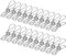 Vicloon Pinces À Linge en Acier Inoxydable,24pcs 6cm Pince À Linge Metal Pinces À Linge Multi-Usages pour Linge en Plein Air et Les Jardin,Balcon,Solide et Coupe-Vent