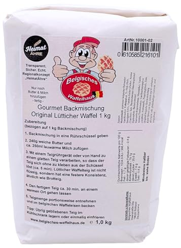Gourmet Backmischung Original Lütticher Waffel 1 kg