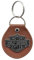 Harley-Davidson Harley Bar & Shield Brown Vinyl Fob Schlüsselanhänger