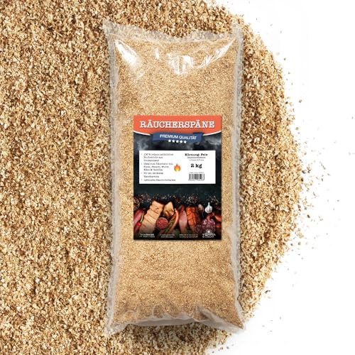 Terra Discount Räucherspäne Buche 2Kg | Buchenholz-Späne zum Räuchern von Fisch, Fleisch & Gemüse | Ideal für Smoker, Grill & Räucherofen