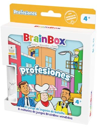 Beezerwizzer Studio BrainBox Pocket Berufe | Kartenspiel | ab 4 Jahren | ab 1 Spieler | 10 Minuten pro Spiel | Spanisch