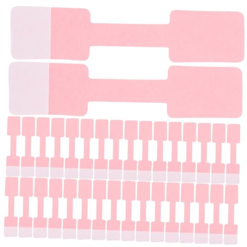100 Stück Selbstklebende Schmuck Preisschilder, Rosa Kraftpapier Etiketten Für Ringe, Armbänder, Ohrringe Und Uhren